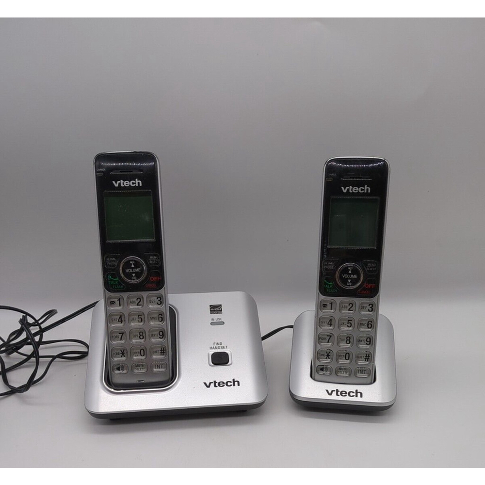 VTech VTCS6619 Dect 6.0 Telephone Caller Id Silver With 2 Phones & 2 Stations